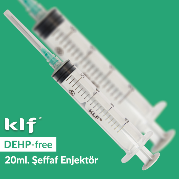 20 ml Şeffaf Enjektör